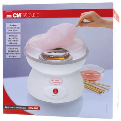 Clatronic ZWM 3478 616613 Μηχανή για Μαλλί της Γριάς 29cm Λευκή 5