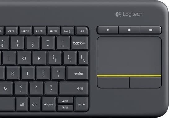Logitech K400 Plus Ασύρματο Πληκτρολόγιο με Touchpad Αγγλικό US Μαύρο 3