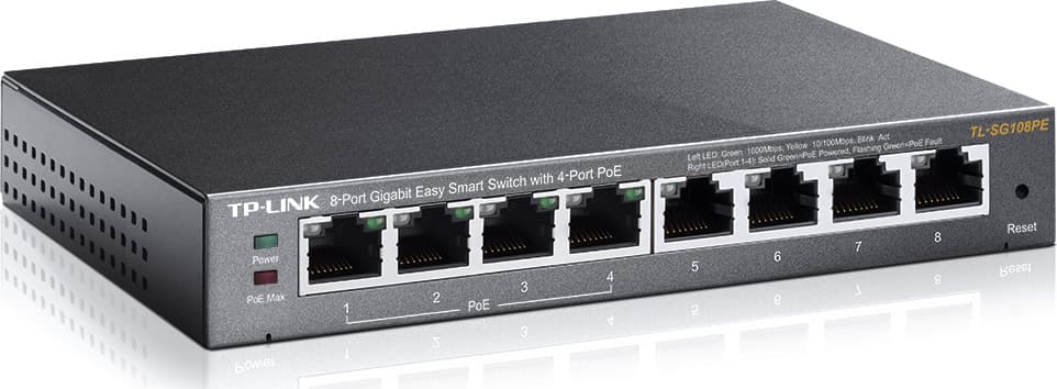 TP-LINK TL-SG108PE v2 Unmanaged L2 PoE Switch με 8 Θύρες Ethernet 2