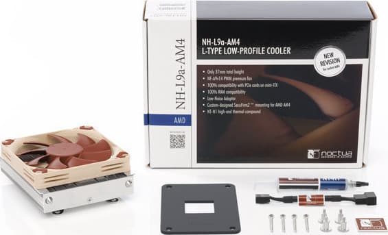 Noctua NH-L9a-AM4 Ψύκτρα Επεξεργαστή Low Profile για Socket AM4 Καφέ 6