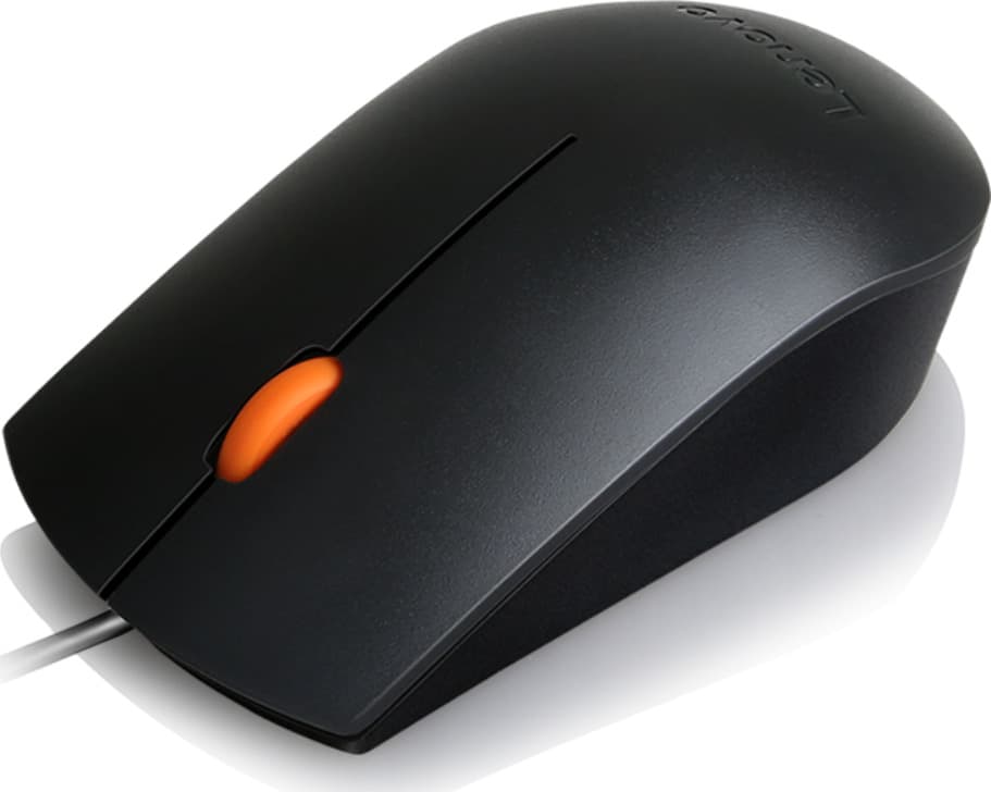 Lenovo 300 Ενσύρματο Ποντίκι Μαύρο 3