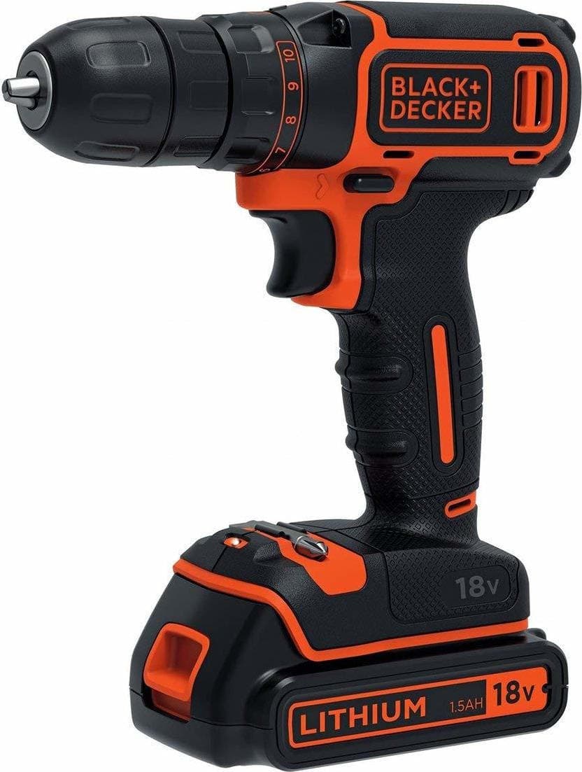 Black & Decker BDCDC18BAFC Δραπανοκατσάβιδο Μπαταρίας 18V 2x1.5Ah 2