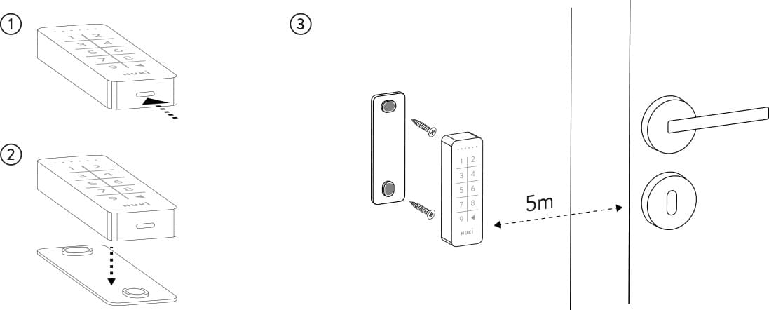 Nuki Keypad Πληκτρολόγιο Συναγερμού σε Μαύρο Χρώμα 220.284 3