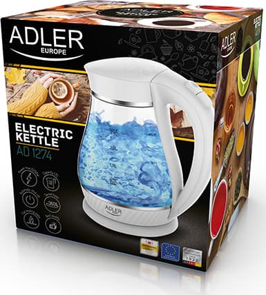 Adler Βραστήρας 1.7lt 2200W Λευκός AD 1274 8