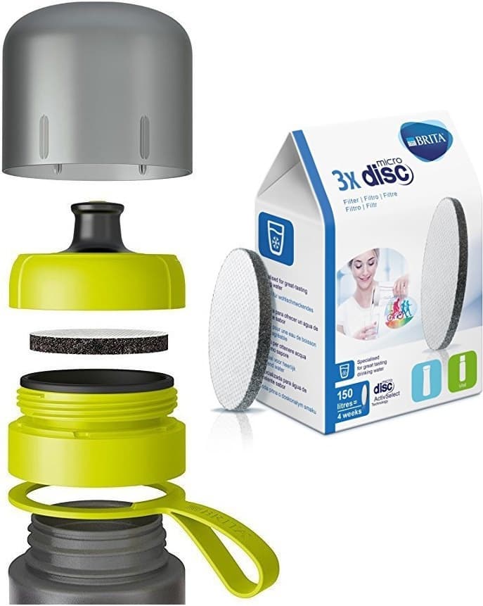 Brita Ανταλλακτικό Φίλτρο Νερού Κανάτας / Μπουκάλι Fill&Go Water Filter Bottle/Fill&Serve Water Filter Carafe MicroDisc Filter 051761 3τμχ 8