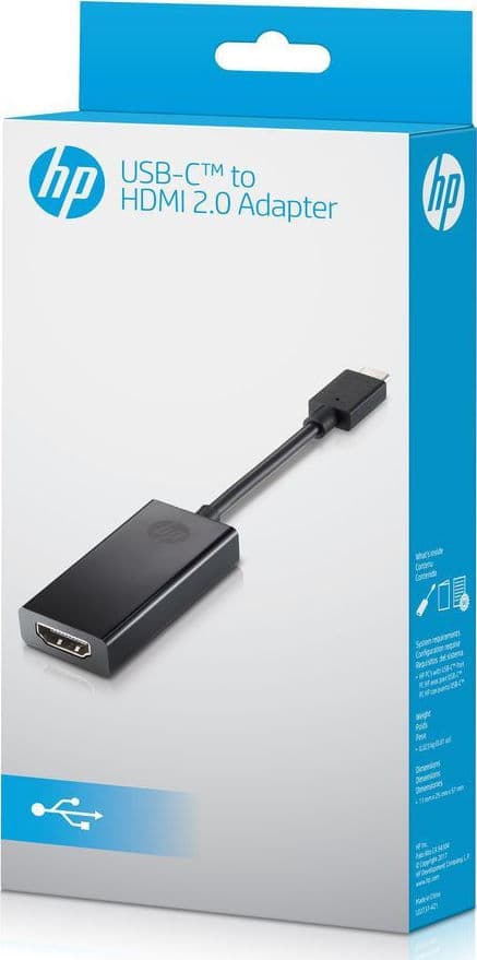 HP Μετατροπέας USB-C male σε HDMI female 1τμχ 2PC54AA 2