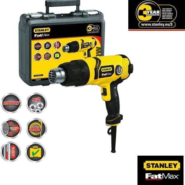 Stanley FME670K Πιστόλι Θερμού Αέρα 2000W με Ρύθμιση Θερμοκρασίας εως και 600°C 3