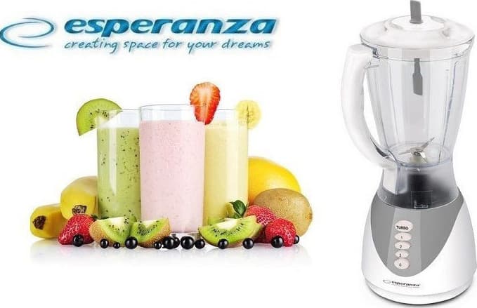 Esperanza Pina Colada Μπλέντερ με Πλαστική Κανάτα 1.5 lt 500W Λευκό