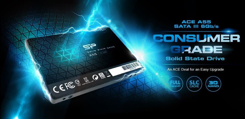 Silicon Power Ace A55 SSD 256GB τύπου 2.5'' με σύνδεση SATA III SP256GBSS3A55S25 4