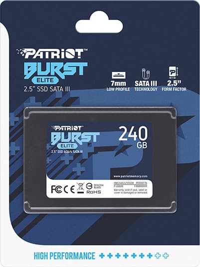Patriot Burst Elite SSD 240GB τύπου 2.5'' με σύνδεση SATA III PBE240GS25SSDR 4