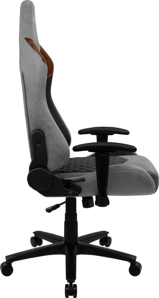 Aerocool Duke AeroSuede Υφασμάτινη Καρέκλα Gaming με Ρυθμιζόμενα Μπράτσα Μαύρο/Καφέ/Γκρι 5