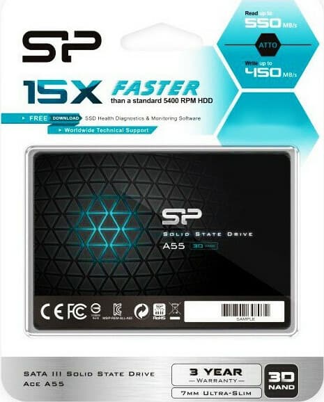 Silicon Power Ace A55 SSD 1TB τύπου 2.5'' με σύνδεση SATA III SP001TBSS3A55S25 2