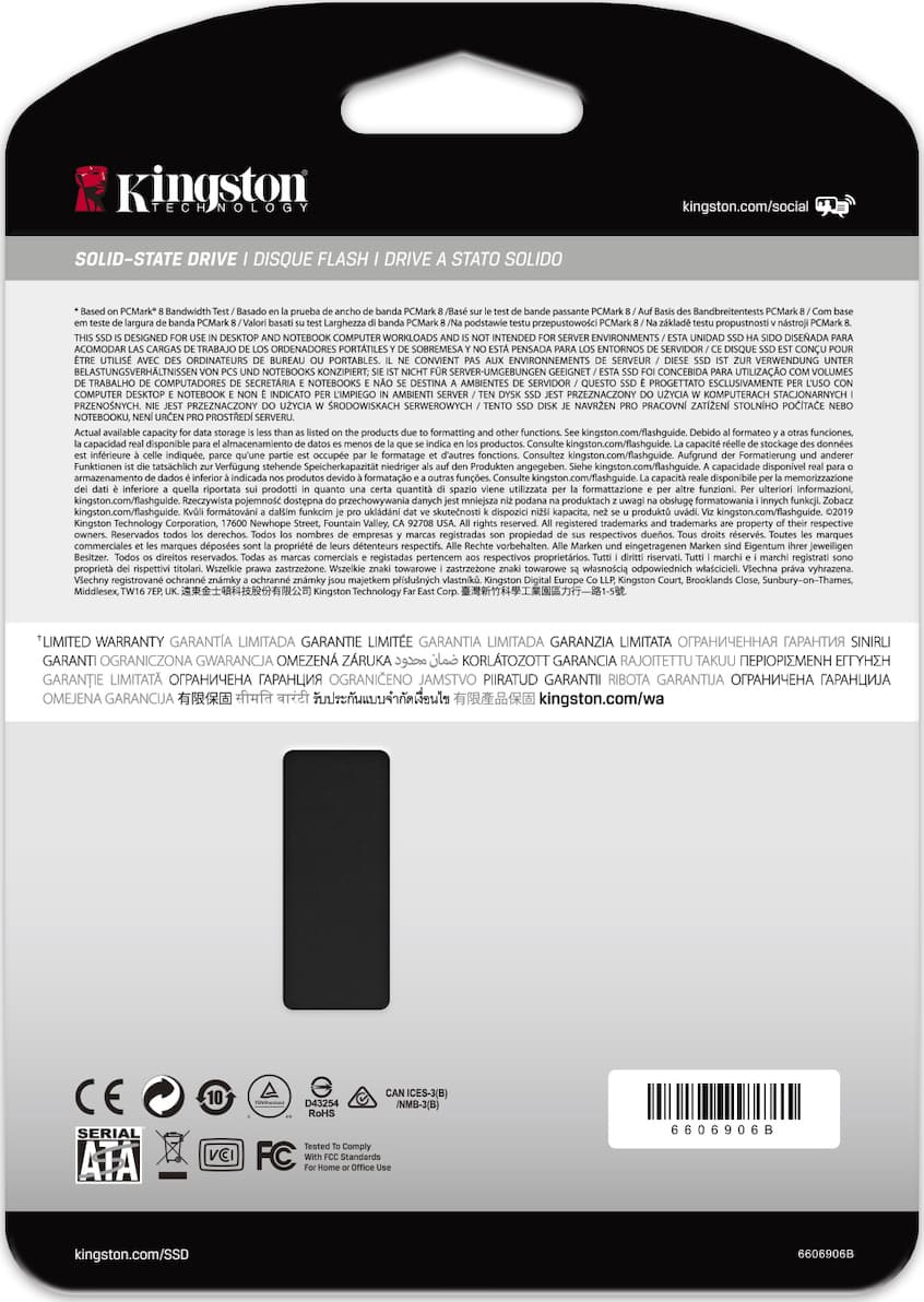 Kingston KC600 SSD 1TB τύπου 2.5'' με σύνδεση SATA III SKC600/1024G 5