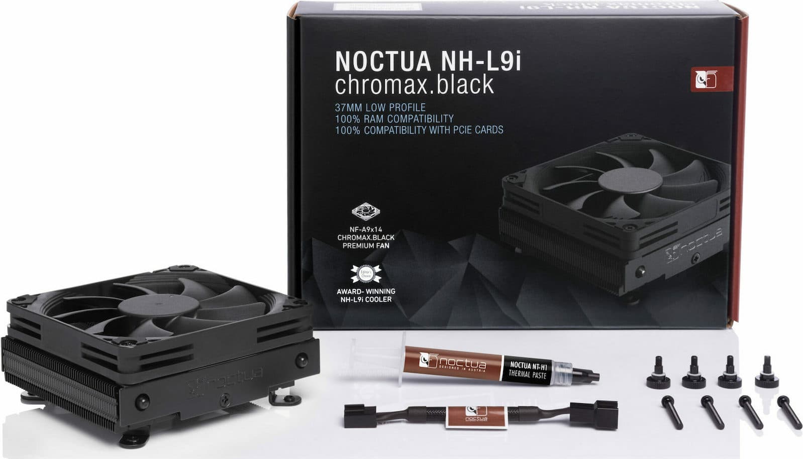 Noctua NH-L9i chromax.black Ψύκτρα Επεξεργαστή για Socket 115x/1200/AM5 2