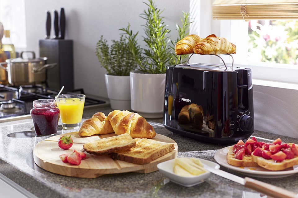 Philips Daily Collection HD2582/90 Φρυγανιέρα 2 Θέσεων 900W Μαύρη 5