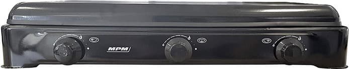 MPM SMILE-KN-03/1KB Επιτραπέζια Εστία Υγραερίου Τριπλή Μαύρη 5