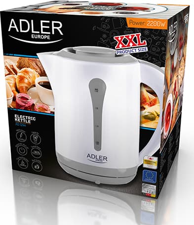 Adler Βραστήρας 2.5lt 2200W Λευκός AD 1244 4