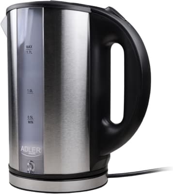Adler Βραστήρας 1.7lt 2000W Ασημί AD 1216 2