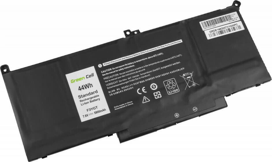 Green Cell Συμβατή Μπαταρία για Dell Latitude 7280/7290/7380/7390/7480 με 5800mAh (DE148) 2