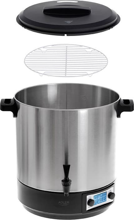 Adler AD-4496 AD 4496 Συσκευή Αποστείρωσης για Βαζάκια 2600W με Χωρητικότητα 28lt Ασημί 3