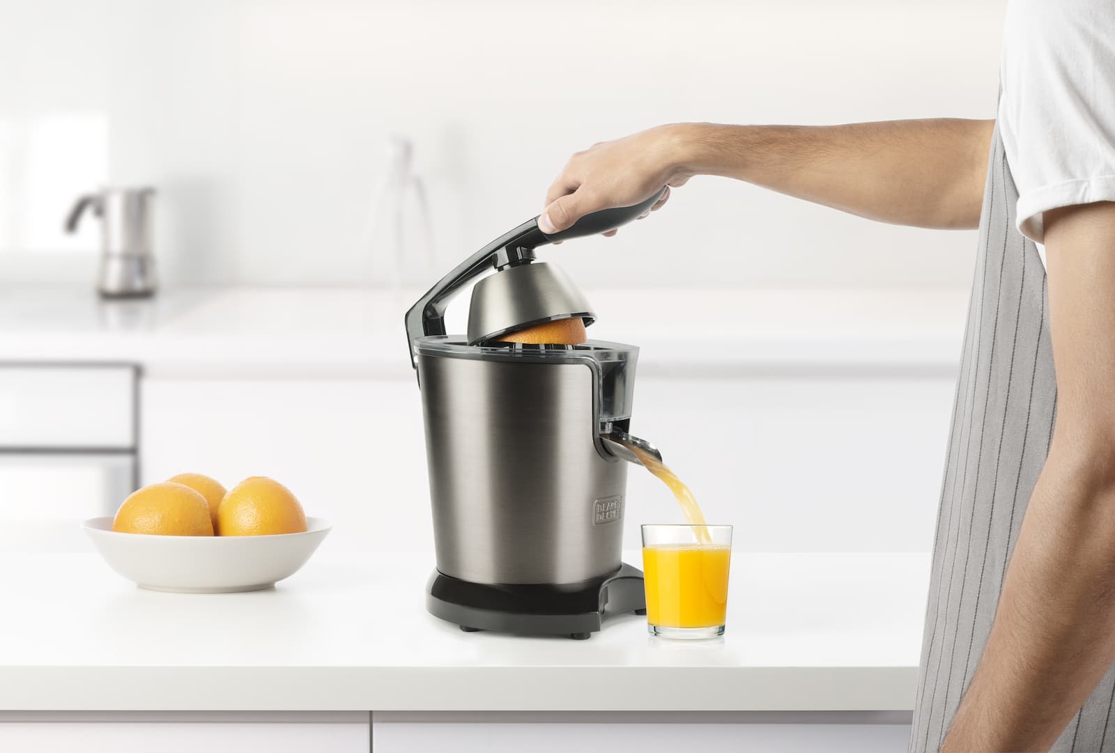 Black & Decker BXCJ350E ES9240080B Ηλεκτρικός Στίφτης 350W με Χωρητικότητα 400ml Inox Ασημί 3