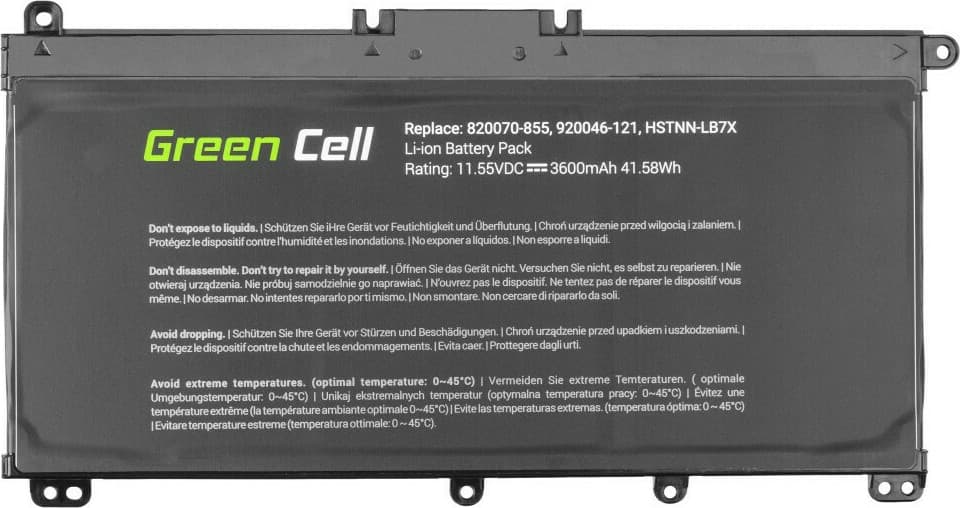 Green Cell Συμβατή Μπαταρία για HP Pavilion 14-BF/14-BK/15-CC/15-CD/15-CK με 3600mAh (HP145) 3