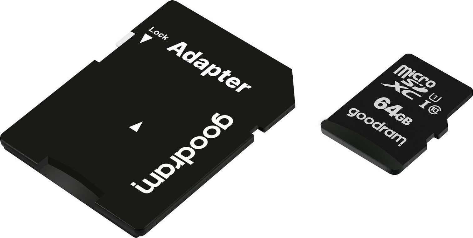 GoodRAM M1AA microSDXC 64GB U1 UHS-I 100MB/s με αντάπτορα 8