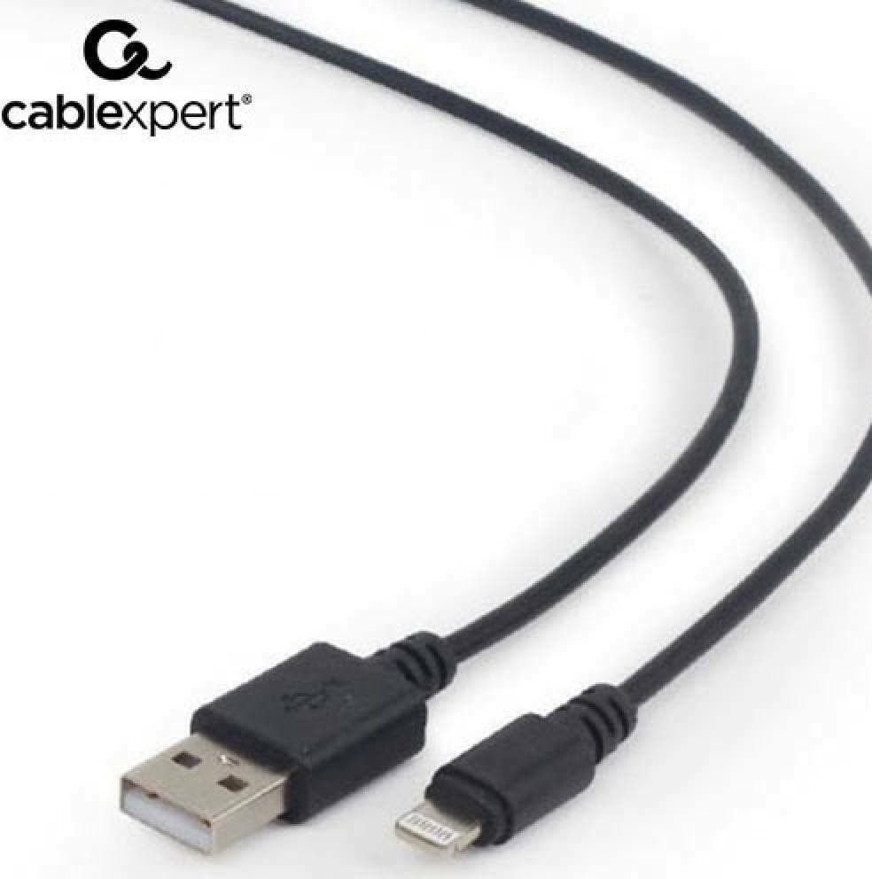 Cablexpert Regular USB to Lightning Cable Μαύρο 1m (CC-USB2-AMLM-1M) 3