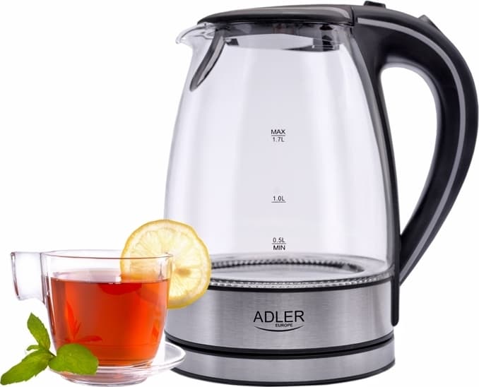 Adler AD-1225 Βραστήρας 1.7lt 2000W Μαύρος 6