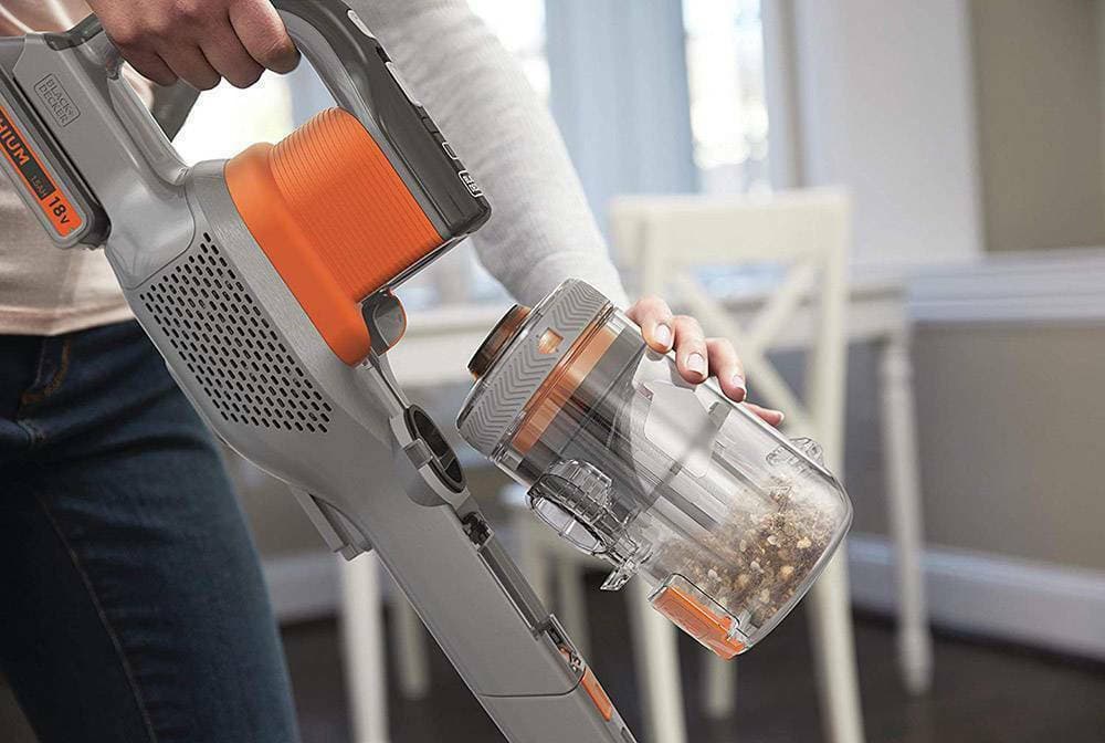 Black & Decker BHFEV182C Επαναφορτιζόμενη Σκούπα 2 σε 1 Stick & Χειρός 18V Πορτοκαλί 8