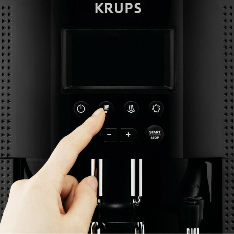 Krups Αυτόματη Μηχανή Espresso 1450W Πίεσης 15bar για Cappuccino με Μύλο Άλεσης Μαύρη EA8150 11