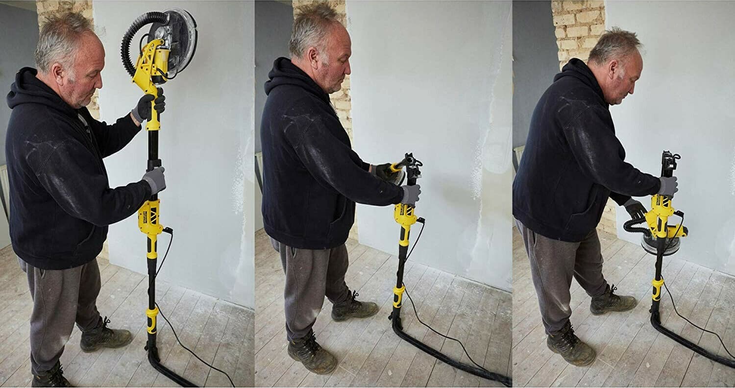 Stanley Τηλεσκοπικό Τριβείο Γυψοσανίδας 750W με Δυνατότητα Αναρρόφησης Σκόνης SFMEE500S 11