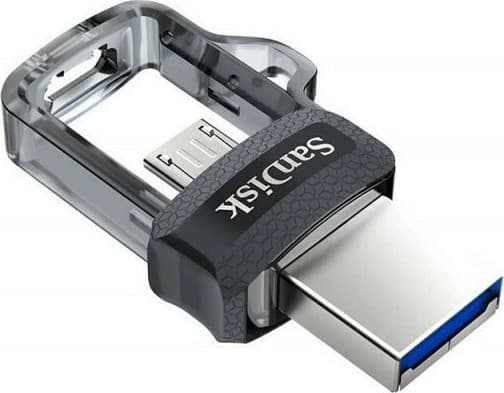 Sandisk Ultra Dual Drive M3.0 256GB USB 3.0 Stick με σύνδεση USB-A & micro USB-B Μαύρο 6
