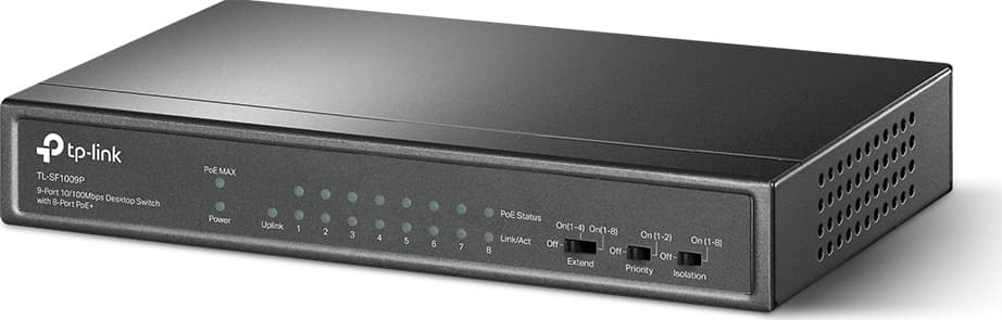 TP-LINK TL-SF1009P v1 Unmanaged L2 PoE+ Switch με 9 Θύρες Ethernet 3