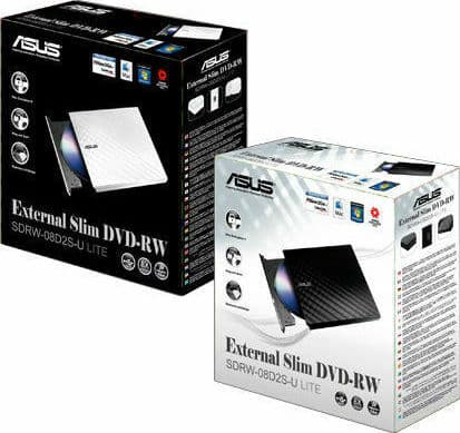 Asus SDRW-08D2S-U Lite Εξωτερικός Οδηγός Εγγραφής/Ανάγνωσης DVD/CD για Laptop / Desktop Μαύρο 5