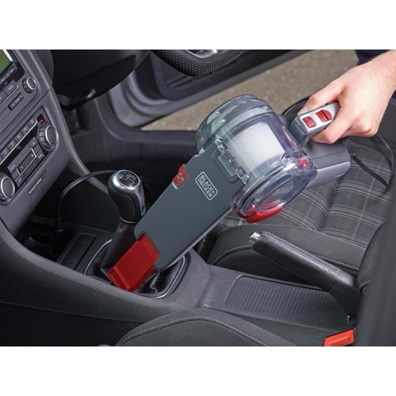 Black & Decker Σκουπάκι Αυτοκινήτου με Καλώδιο Αναπτήρα 12V 12.5W Black/Red PV1200AV 6