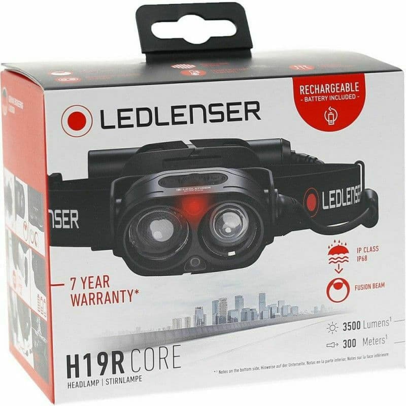 LedLenser Επαναφορτιζόμενος Φακός Κεφαλής LED IPX8 με Μέγιστη Φωτεινότητα 3500lm H19R Core 502124 5