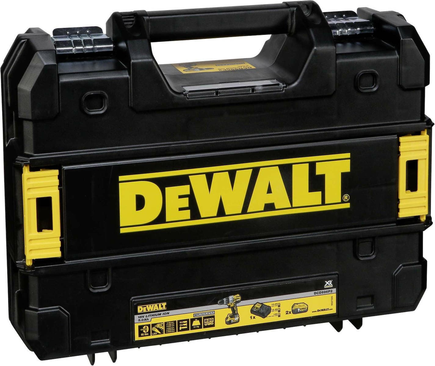 DEWALT DCD996P2 Κρουστικό Δραπανοκατσάβιδο Μπαταρίας Brushless 18V 2x5Ah 8