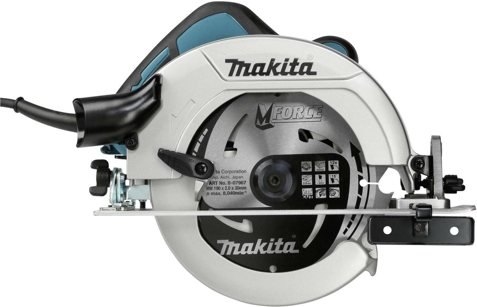 Makita HS7611 Δισκοπρίονο 1600W με Σύστημα Αναρρόφησης 6