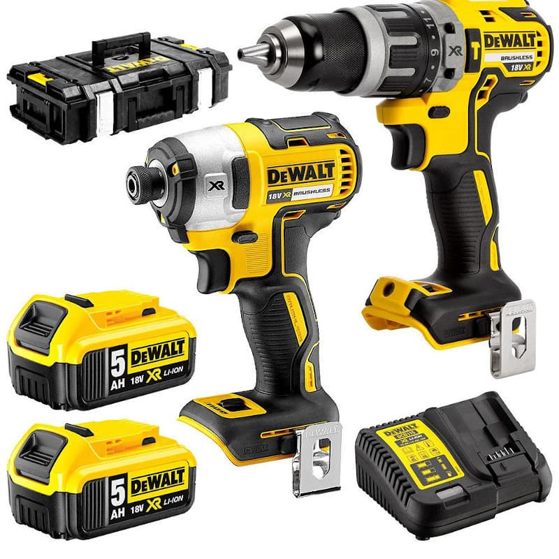 DEWALT DCK266P2 Σετ Κρουστικό Δραπανοκατσάβιδο & Παλμικό Κατσαβίδι Brushless 18V με 2 Μπαταρίες 5Ah και Θήκη 6