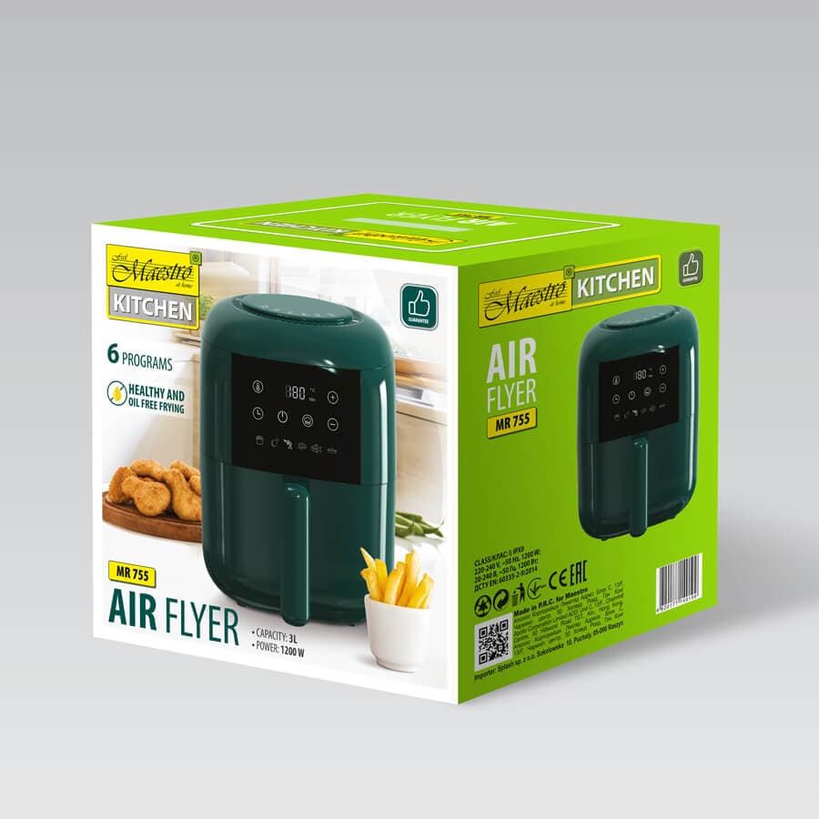 Maestro Air Fryer 3lt Πράσινο MR-755 4