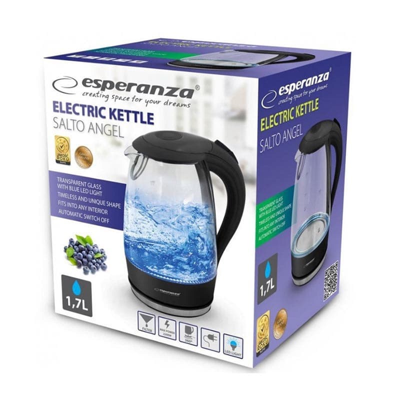 Esperanza Βραστήρας 1.7lt 2200W Μαύρος EKK011K 4