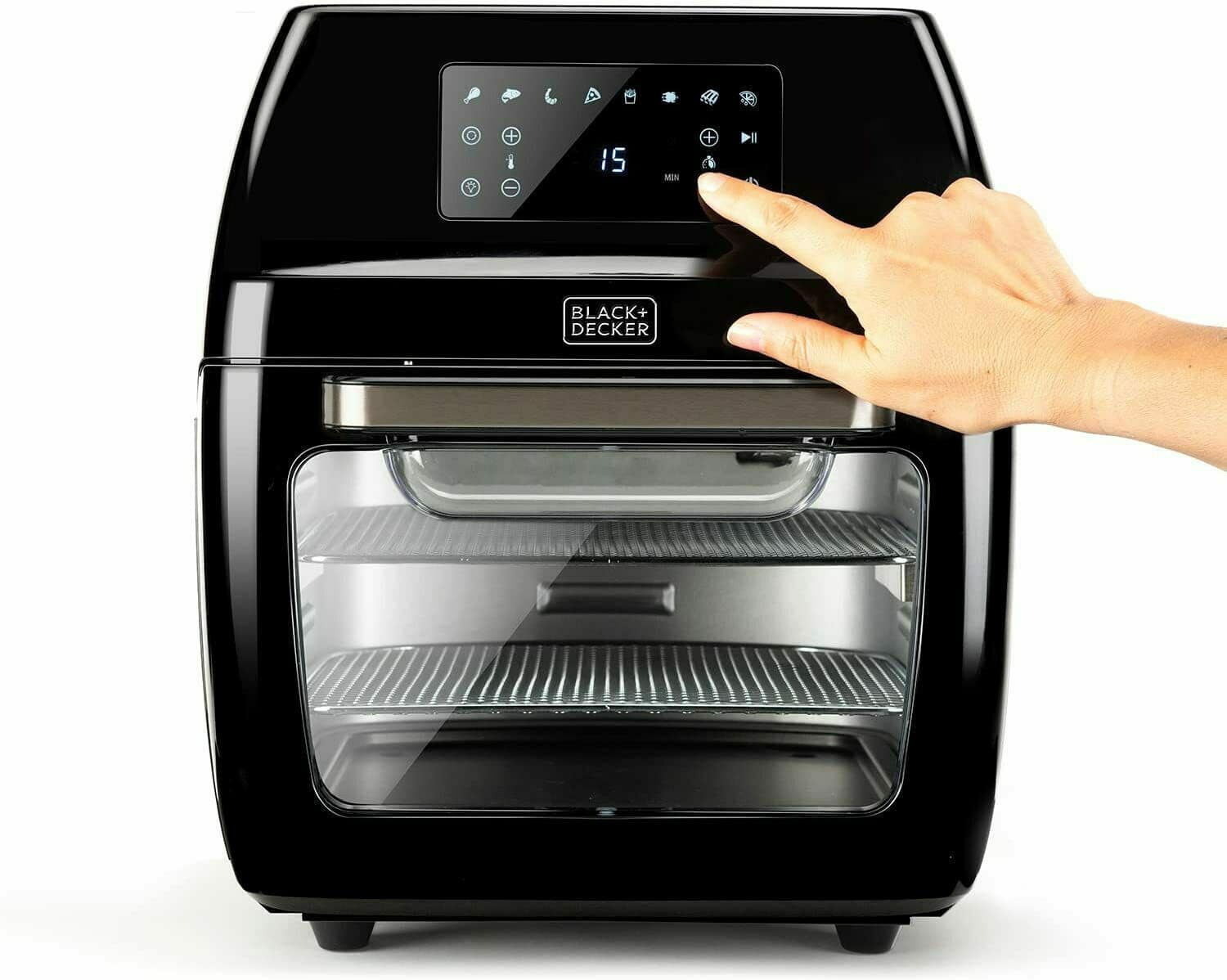 Black & Decker Air Fryer 12lt Μαύρο BXAFO1200E 3