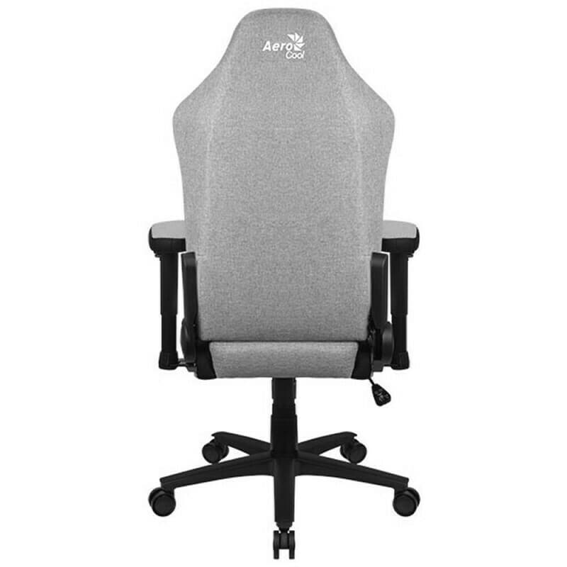 Aerocool Crown AeroWeave Υφασμάτινη Καρέκλα Gaming με Ρυθμιζόμενα Μπράτσα Ash Grey 6