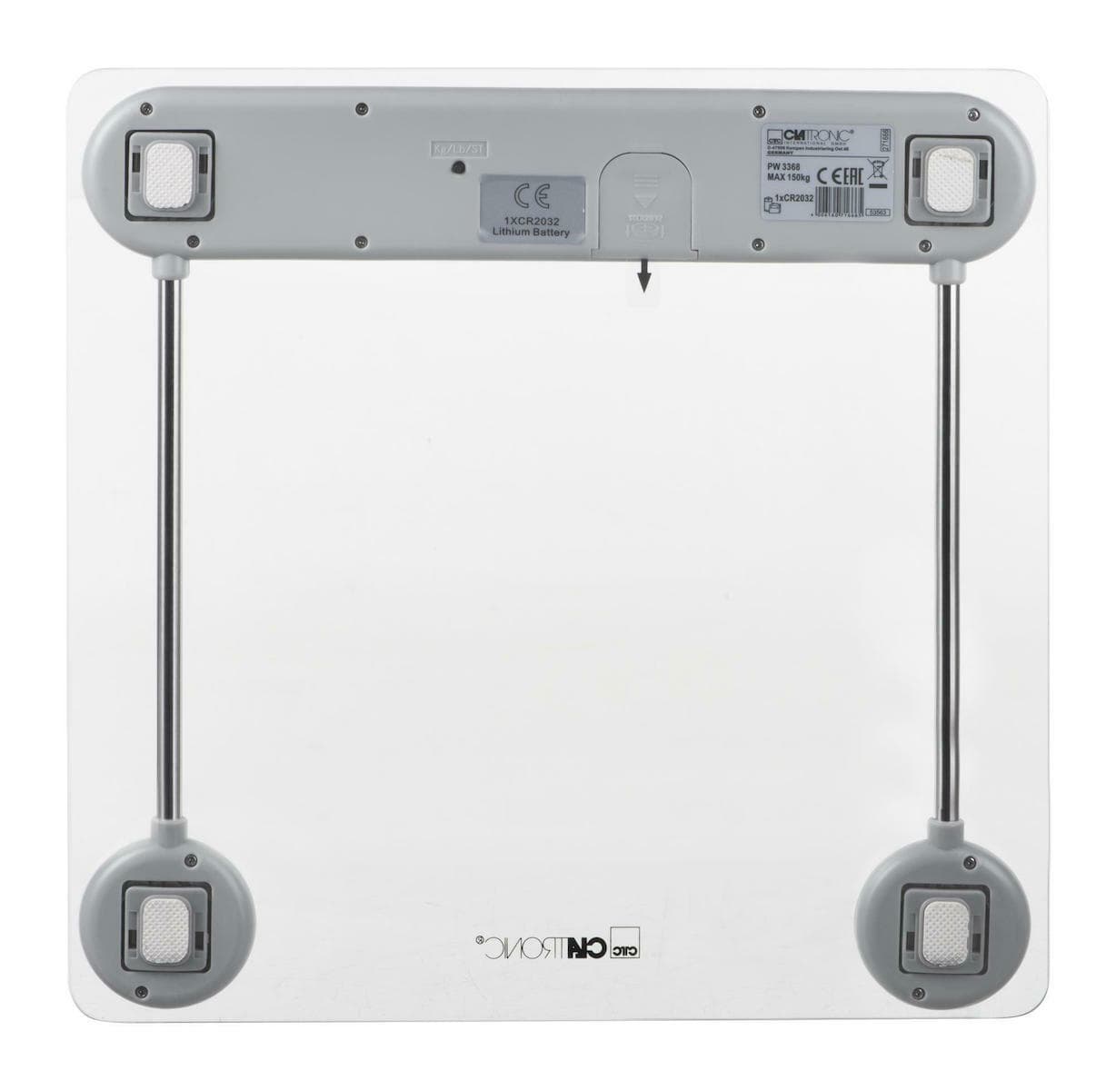 Clatronic Ψηφιακή Ζυγαριά 180kg Λευκή 271666 4