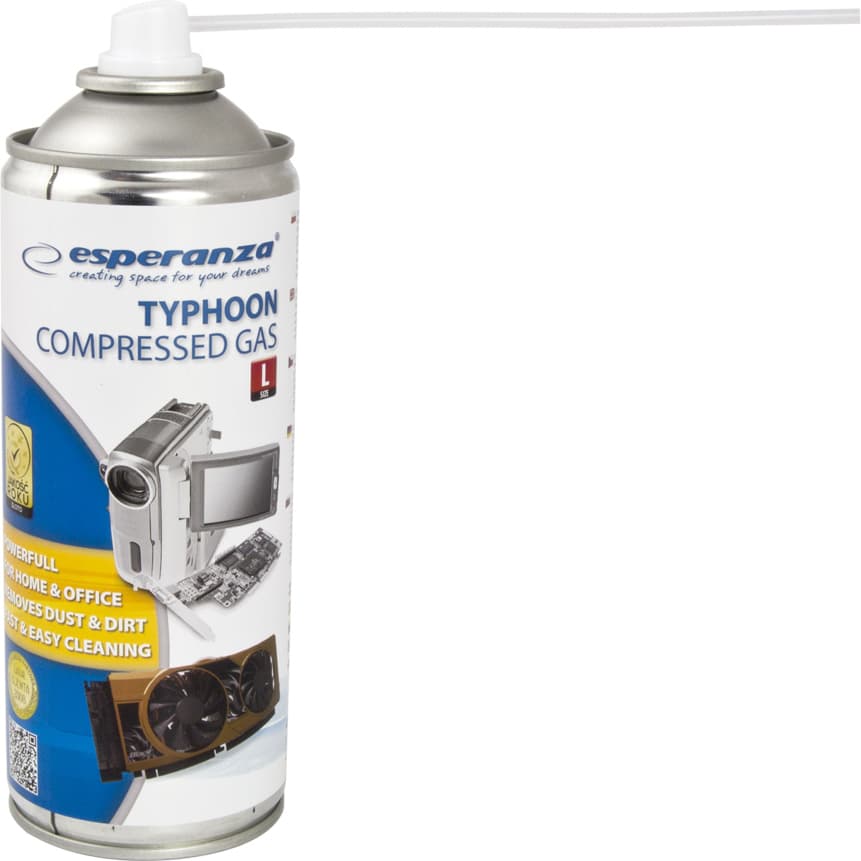 Esperanza Spray Συμπιεσμένου Αέρα Σπρέι Πεπιεσμένου Αέρα για Ηλεκτρονικές Συσκευές 400ml ES103
