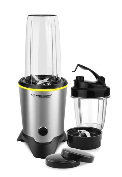 Esperanza Μπλέντερ με Πλαστική Κανάτα 1 lt 1000W Inox EKM028