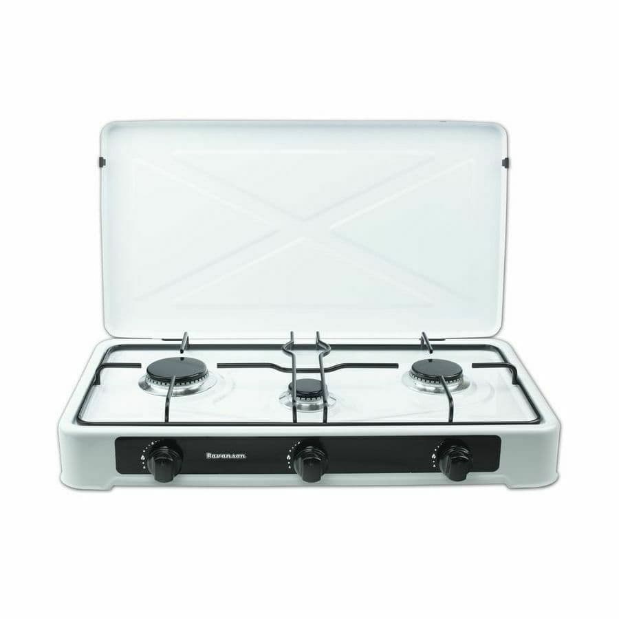 Ravanson K-03T K-03T Επιτραπέζια Εστία Υγραερίου Τριπλή Λευκή