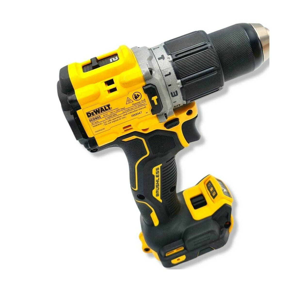 DEWALT DCD805P2T Κρουστικό Δραπανοκατσάβιδο Μπαταρίας Brushless 18V 2x5Ah 2
