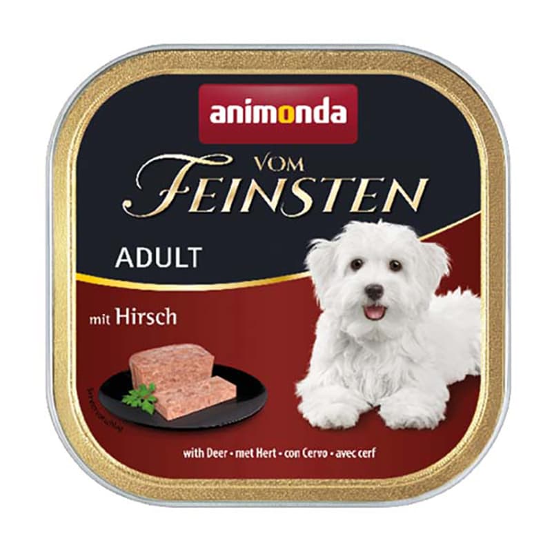 Animonda Vom Feinsten Υγρή Τροφή Σκύλων σε Ταψάκι με Ελάφι χωρίς Σιτηρά & Γλουτένη 150gr 2